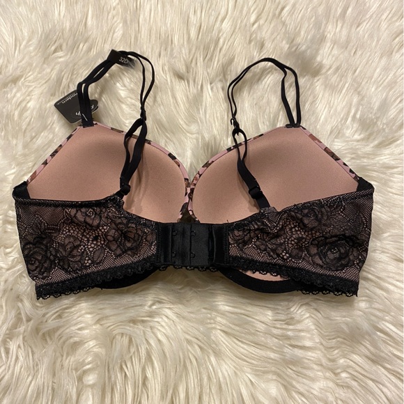 Modern Movement 32D Bra Push Up Underwire Back Closure Abstract Leopard NEW - Picture 6 of 8